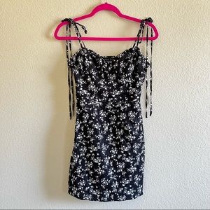 Shein floral tie strap dress